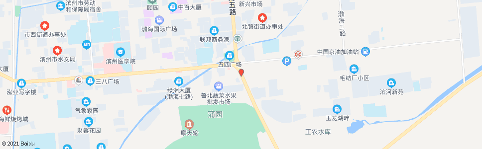 滨州六街蔬菜市场_公交站地图_滨州公交_妙搜公交查询2024