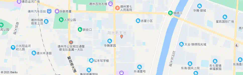 德州阳光花园小区_公交站地图_德州公交_妙搜公交查询2024