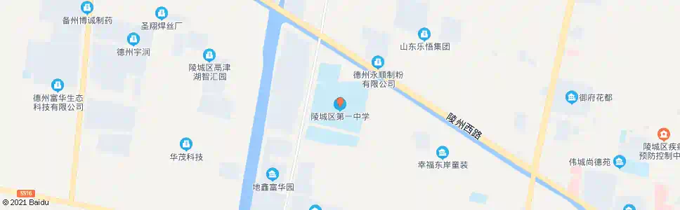 德州陵县一中_公交站地图_德州公交_妙搜公交查询2024