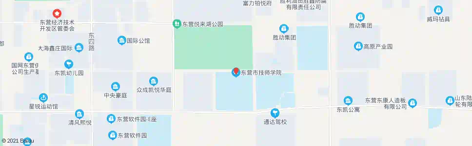 东营技师学院东校区_公交站地图_东营公交_妙搜公交查询2024