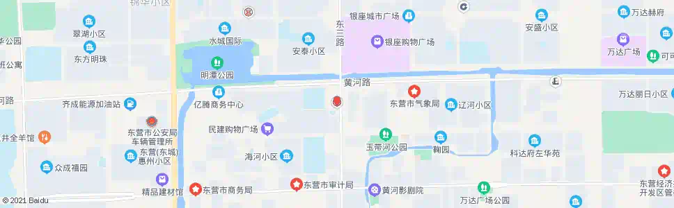 东营中国银行东城支行_公交站地图_东营公交_妙搜公交查询2024