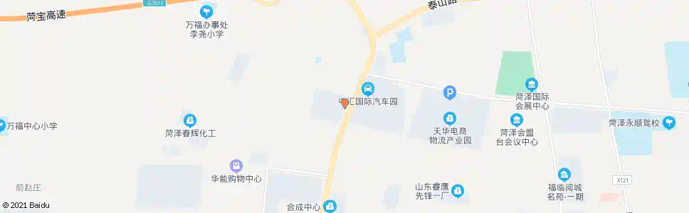 菏泽三信食品物流园_公交站地图_菏泽公交_妙搜公交查询2024