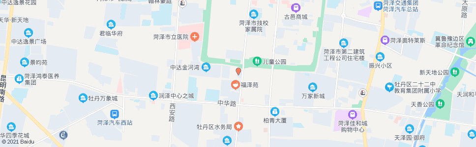 菏泽水邑皇家大酒店_公交站地图_菏泽公交_妙搜公交查询2024