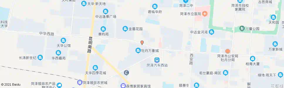 菏泽文心花园_公交站地图_菏泽公交_妙搜公交查询2024