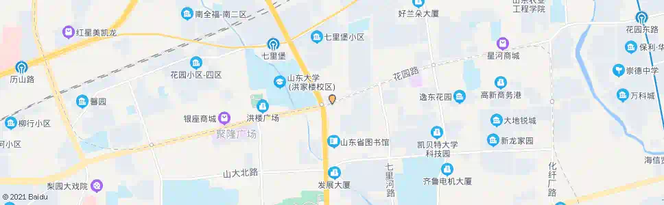 济南二环东路(花园路)_公交站地图_济南公交_妙搜公交查询2024