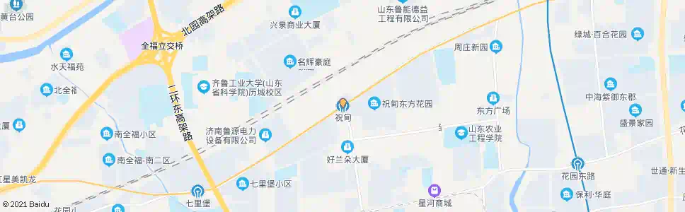 济南祝甸_公交站地图_济南公交_妙搜公交查询2024