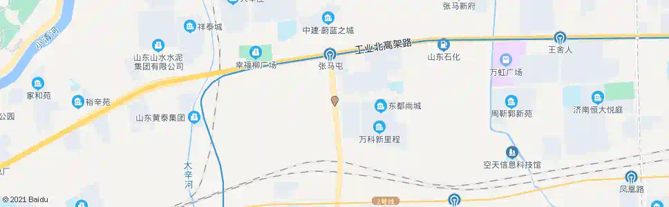 济南张马屯西_公交站地图_济南公交_妙搜公交查询2024