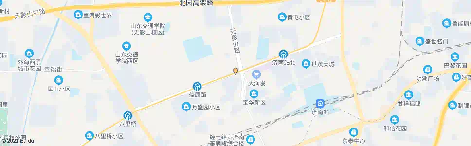 济南无影山_公交站地图_济南公交_妙搜公交查询2024