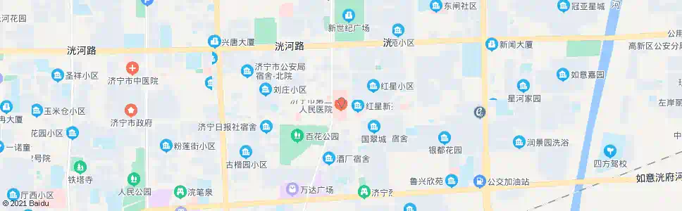 济宁第二人民医院_公交站地图_济宁公交_妙搜公交查询2024