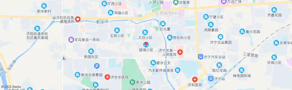 济宁望湖小区_公交站地图_济宁公交_妙搜公交查询2024