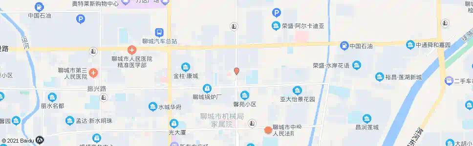 聊城花园路振兴路口北站_公交站地图_聊城公交_妙搜公交查询2024