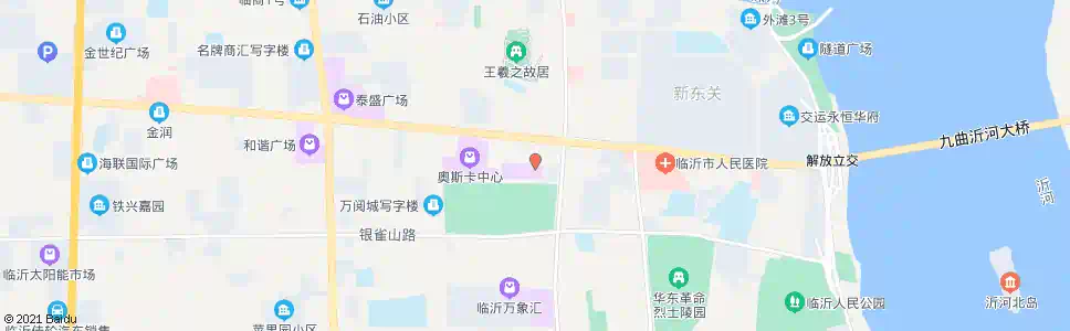 临沂银座中心_公交站地图_临沂公交_妙搜公交查询2024