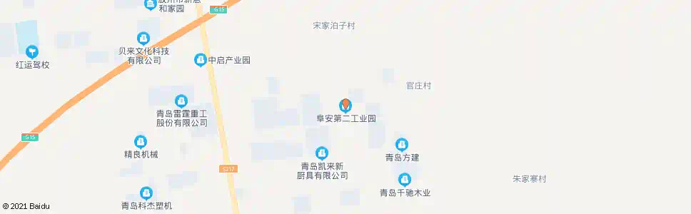 青岛阜安第二工业园_公交站地图_青岛公交_妙搜公交查询2024