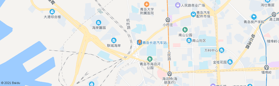 青岛汽车站南_公交站地图_青岛公交_妙搜公交查询2024