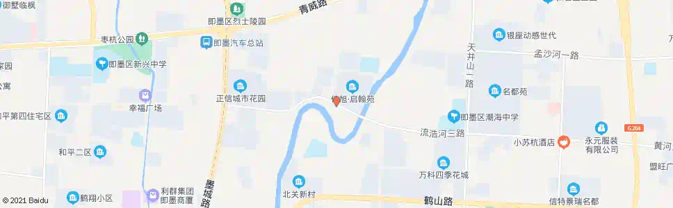 青岛启翰苑小区_公交站地图_青岛公交_妙搜公交查询2024