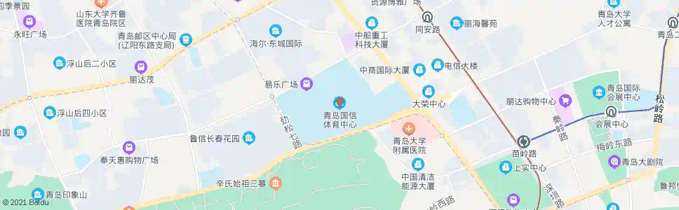 青岛国信体育馆_公交站地图_青岛公交_妙搜公交查询2024