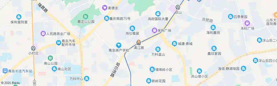 青岛清江路站_公交站地图_青岛公交_妙搜公交查询2024