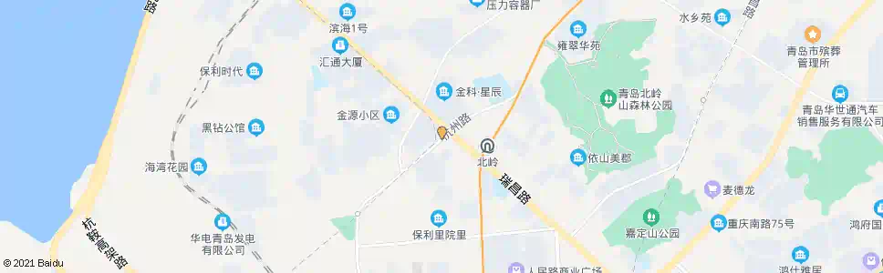 青岛杭州花园_公交站地图_青岛公交_妙搜公交查询2024