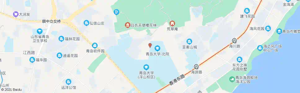 青岛行政学院宿舍_公交站地图_青岛公交_妙搜公交查询2024