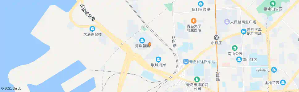 青岛海岸馨园_公交站地图_青岛公交_妙搜公交查询2024