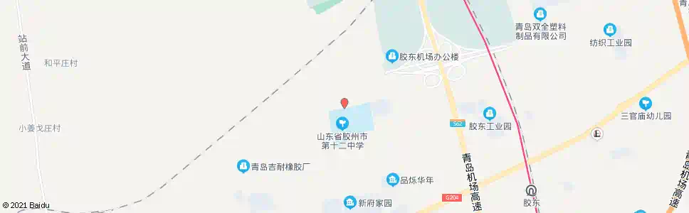 青岛十二中_公交站地图_青岛公交_妙搜公交查询2024