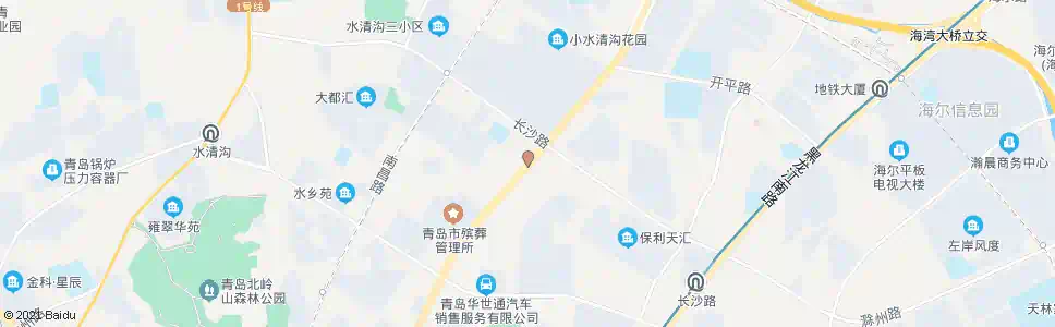 青岛重庆南路(长沙路口)_公交站地图_青岛公交_妙搜公交查询2024