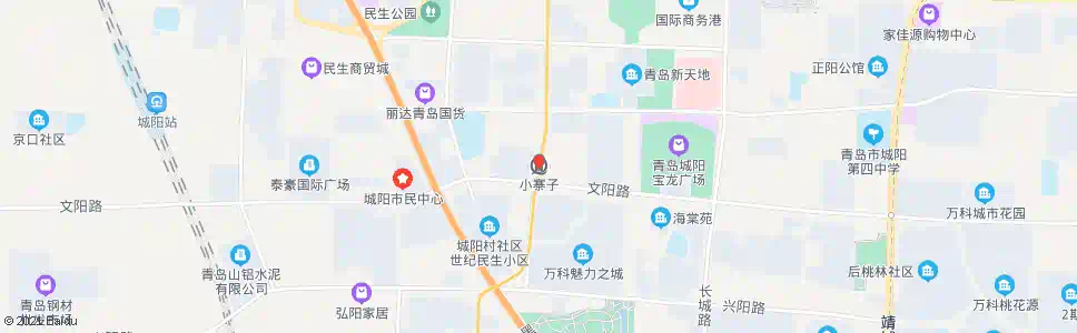 青岛小寨子_公交站地图_青岛公交_妙搜公交查询2024