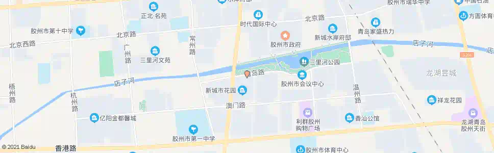 青岛新城市花园北门_公交站地图_青岛公交_妙搜公交查询2024