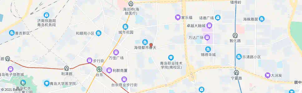 青岛延吉路(人力资源市场)_公交站地图_青岛公交_妙搜公交查询2024