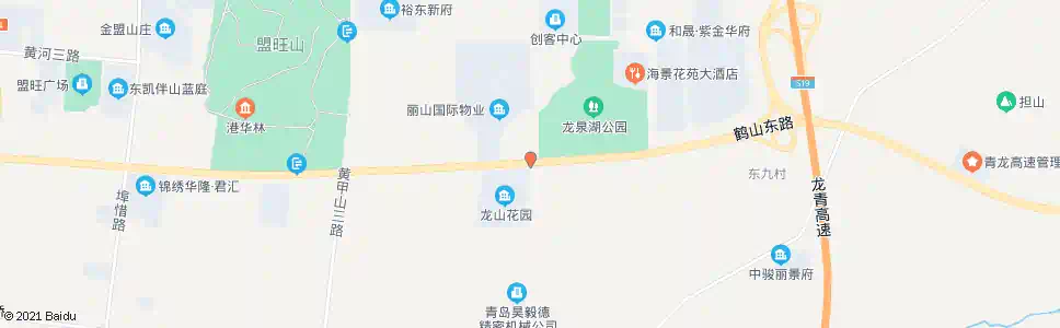 青岛龙山花园_公交站地图_青岛公交_妙搜公交查询2024