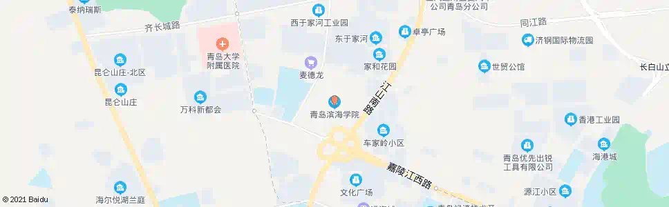 青岛滨海学院_公交站地图_青岛公交_妙搜公交查询2024