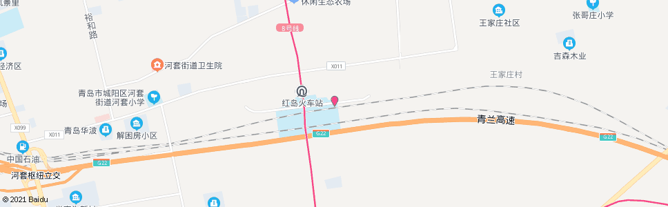 青岛红岛路_公交站地图_青岛公交_妙搜公交查询2024