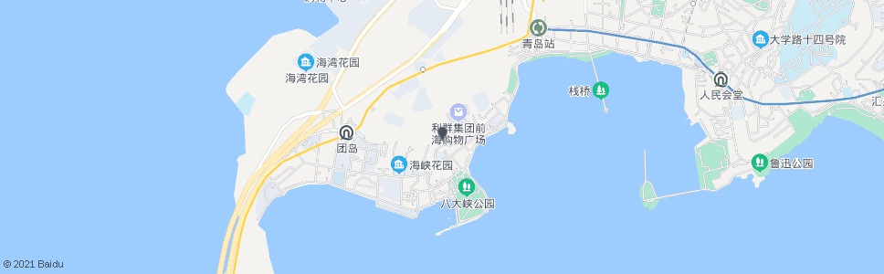 青岛一中(南海路)_公交站地图_青岛公交_妙搜公交查询2024