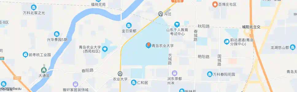 青岛农业大学西站_公交站地图_青岛公交_妙搜公交查询2024