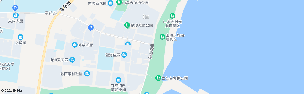 日照月海花园_公交站地图_日照公交_妙搜公交查询2024