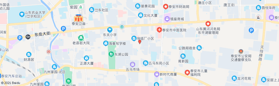泰安东湖路口_公交站地图_泰安公交_妙搜公交查询2024