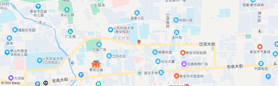 泰安东都宾馆_公交站地图_泰安公交_妙搜公交查询2024