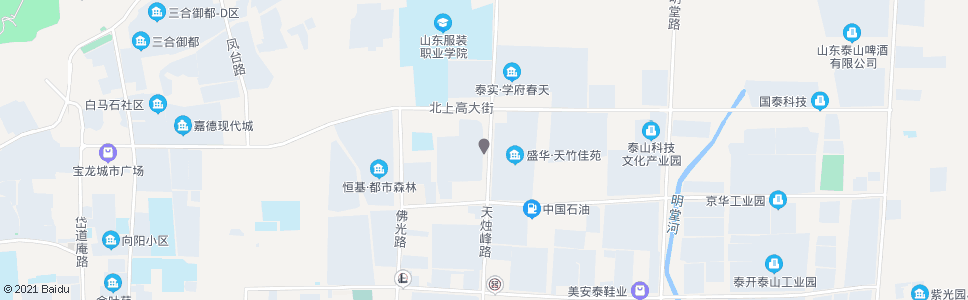 泰安北上高新家园_公交站地图_泰安公交_妙搜公交查询2024
