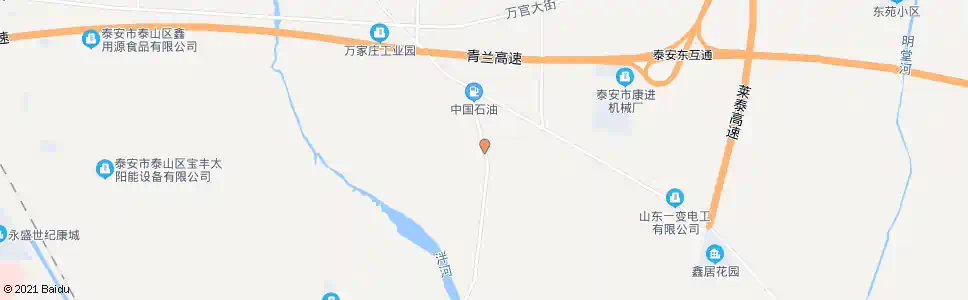 泰安蓖子店村南_公交站地图_泰安公交_妙搜公交查询2024