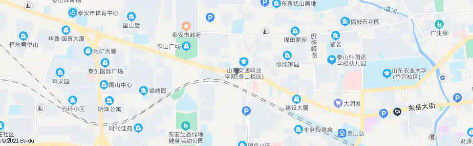 泰安望山(望岳教育望山校区)_公交站地图_泰安公交_妙搜公交查询2024