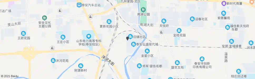 泰安旧镇社区_公交站地图_泰安公交_妙搜公交查询2024