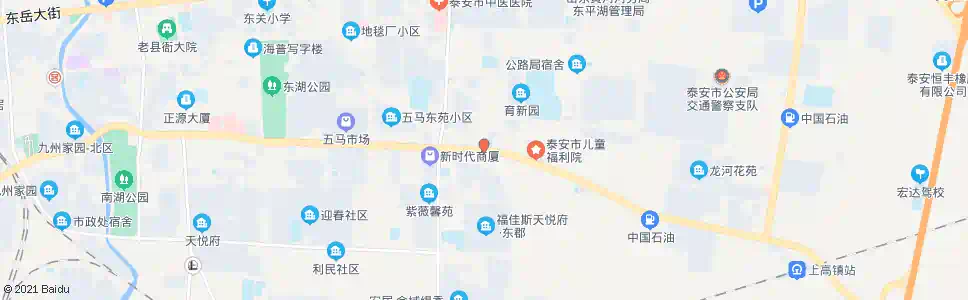 泰安梳洗河_公交站地图_泰安公交_妙搜公交查询2024