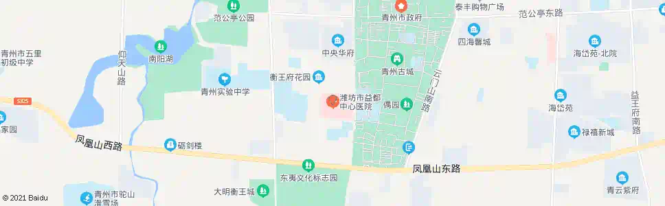 潍坊益都中心医院_公交站地图_潍坊公交_妙搜公交查询2024