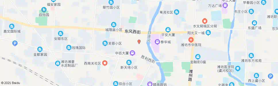 潍坊白浪河绿地广场(和平路)_公交站地图_潍坊公交_妙搜公交查询2024