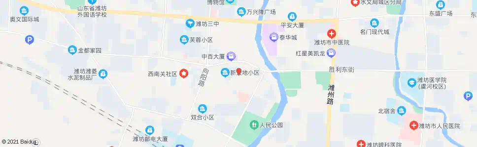 潍坊盛和步行街_公交站地图_潍坊公交_妙搜公交查询2024