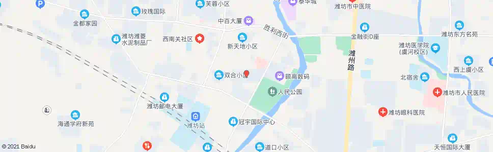 潍坊人民路小商品城(和平路)_公交站地图_潍坊公交_妙搜公交查询2024