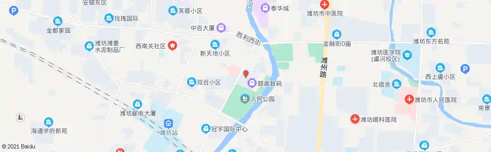 潍坊小商品城(白浪金沙)_公交站地图_潍坊公交_妙搜公交查询2024