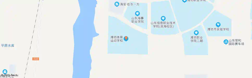 潍坊潍坊市体育运动学校_公交站地图_潍坊公交_妙搜公交查询2024