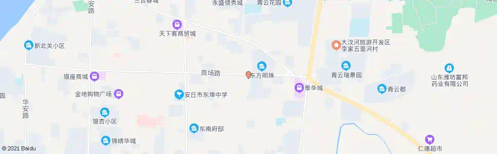 潍坊安丘华润燃气公司_公交站地图_潍坊公交_妙搜公交查询2024