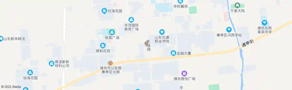 潍坊寒亭交警队_公交站地图_潍坊公交_妙搜公交查询2024